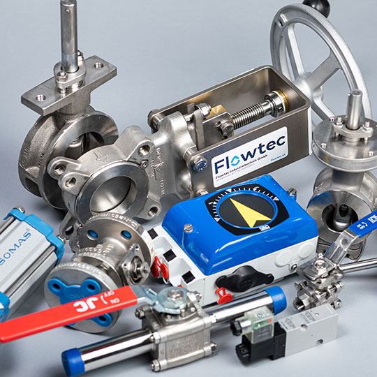 Variety of valves at flowtec