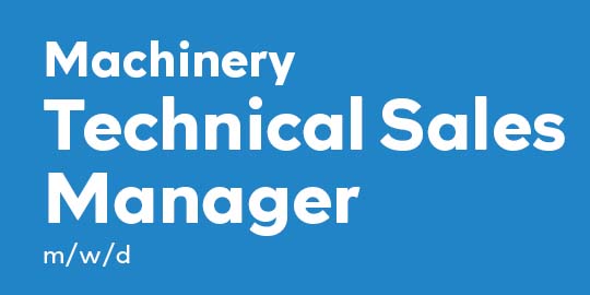 Technical Sales Manager Machinery
