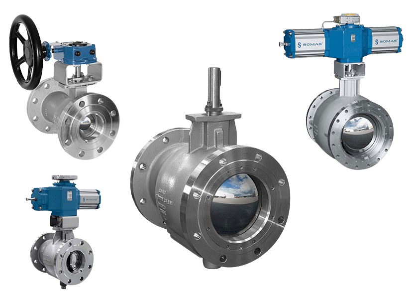 omas-Kugelsegmentventil-Flansch-KVTF